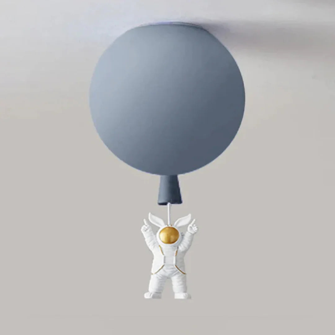 Kids Ceiling Lamp Moon & Astronaut Warm White LED