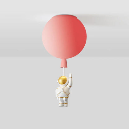 Kids Ceiling Lamp Moon & Astronaut Warm White LED