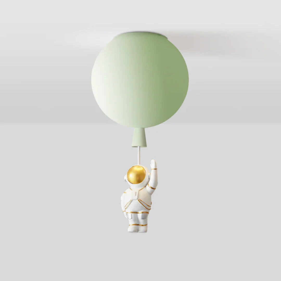 Kids Ceiling Lamp Moon & Astronaut Warm White LED