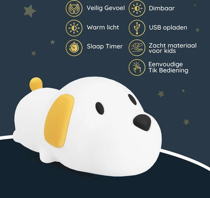 Kids Night Light Dimmable Silicone 30-Min Auto Timer