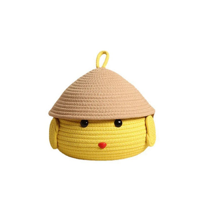 Kids Storage Basket Pudding Dog Soft Fabric Toy Organizer