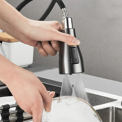 Kitchen Faucet Pull-Out Spray Head 360° Swivel Design