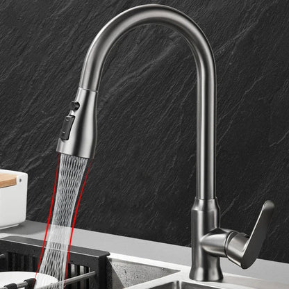 Kitchen Faucet Pull-Out Spray Head 360° Swivel Design