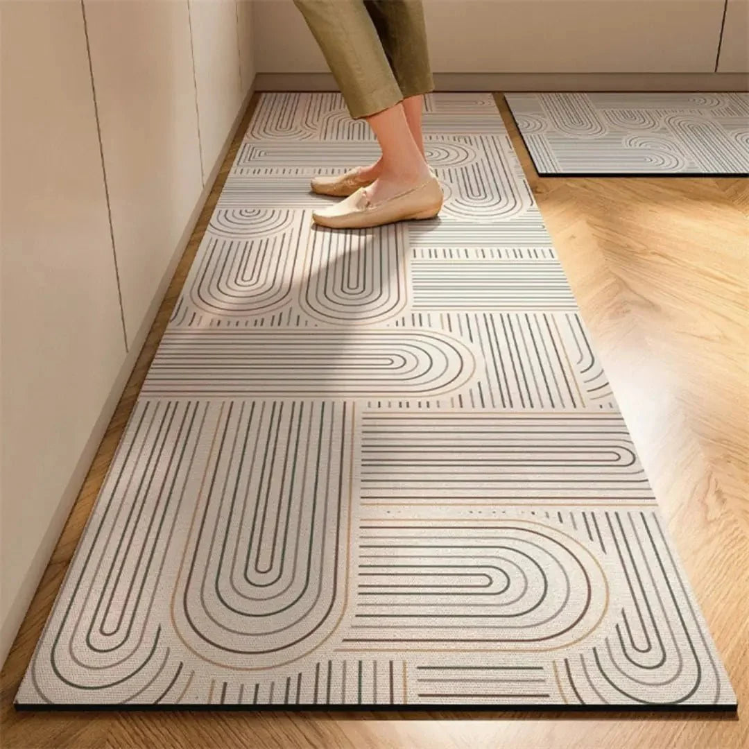 Kitchen Mat Cushioned Absorbent Non-Slip Backing