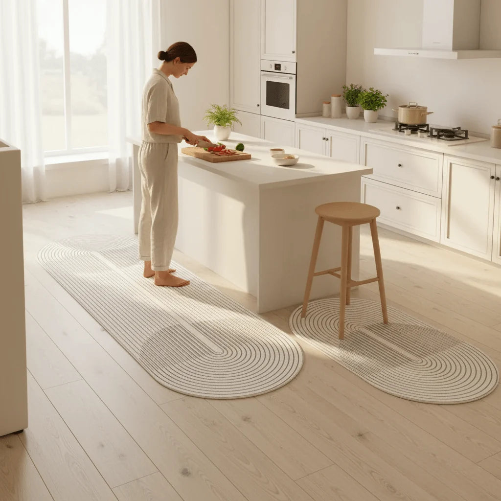 Kitchen Mat Cushioned Anti-Fatigue Non-Slip Water-Repellent Surface