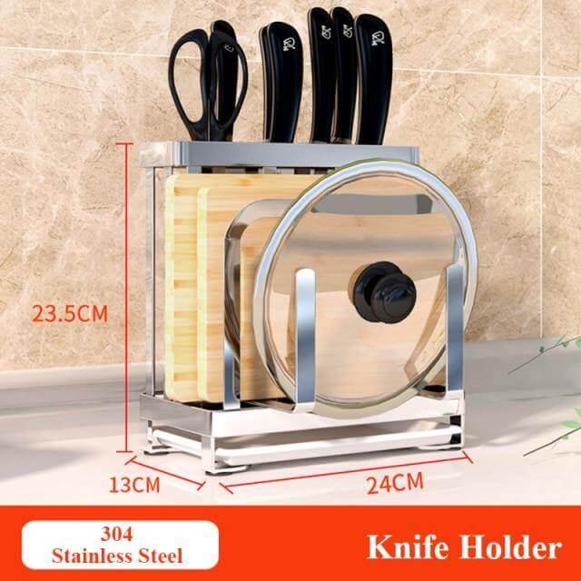Kitchen Utensil Organizer Stainless Steel Ventilated Drying Rack Side Hooks