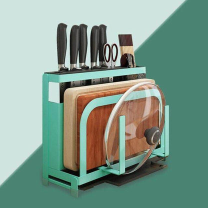 Kitchen Utensil Organizer Stainless Steel Ventilated Drying Rack Side Hooks