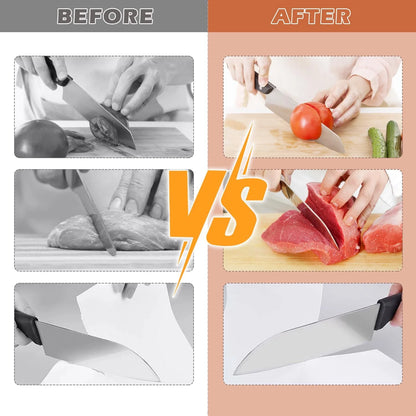 Knife Sharpener Magnetic Angle Guide Diamond-Coated Stones