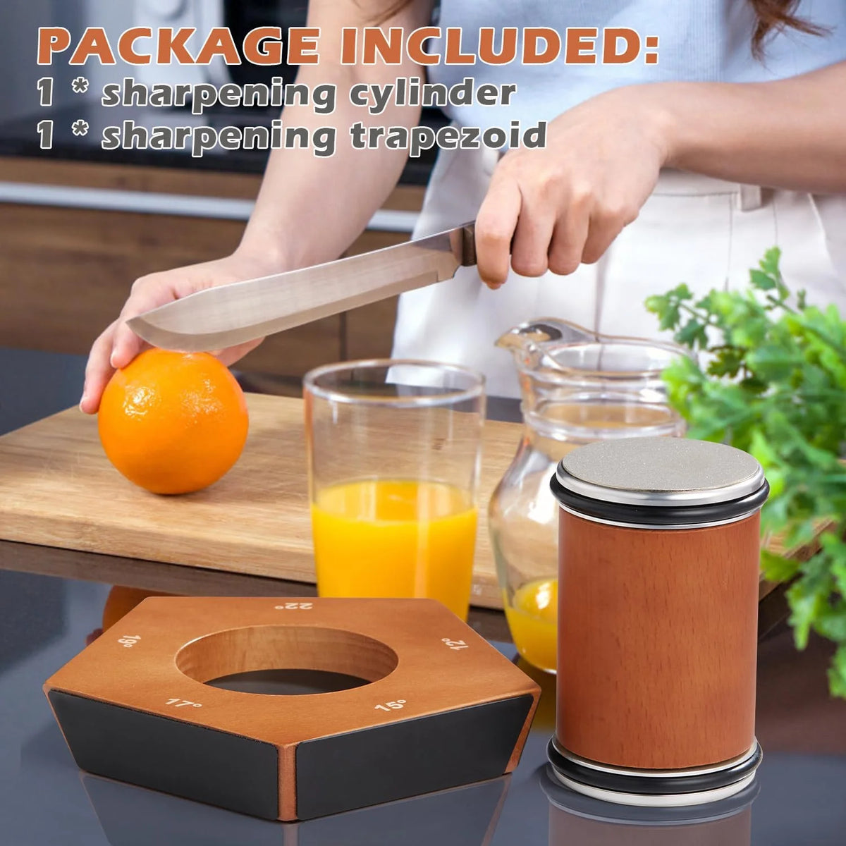 Knife Sharpener Rolling Magnetic Angle Diamond Coated