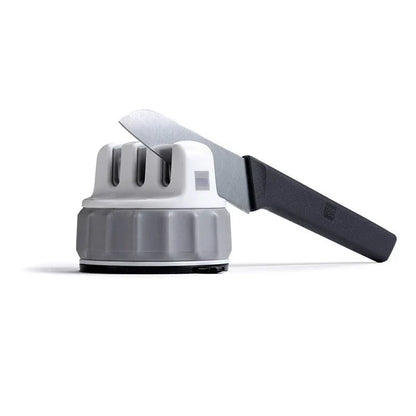 Knife Sharpener Triple-Wheel Coarse & Fine Grits Suction Base