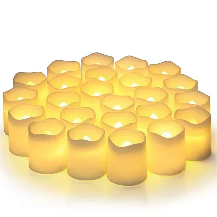 LED Candle Set 24 Pack Flameless Batteries Included
