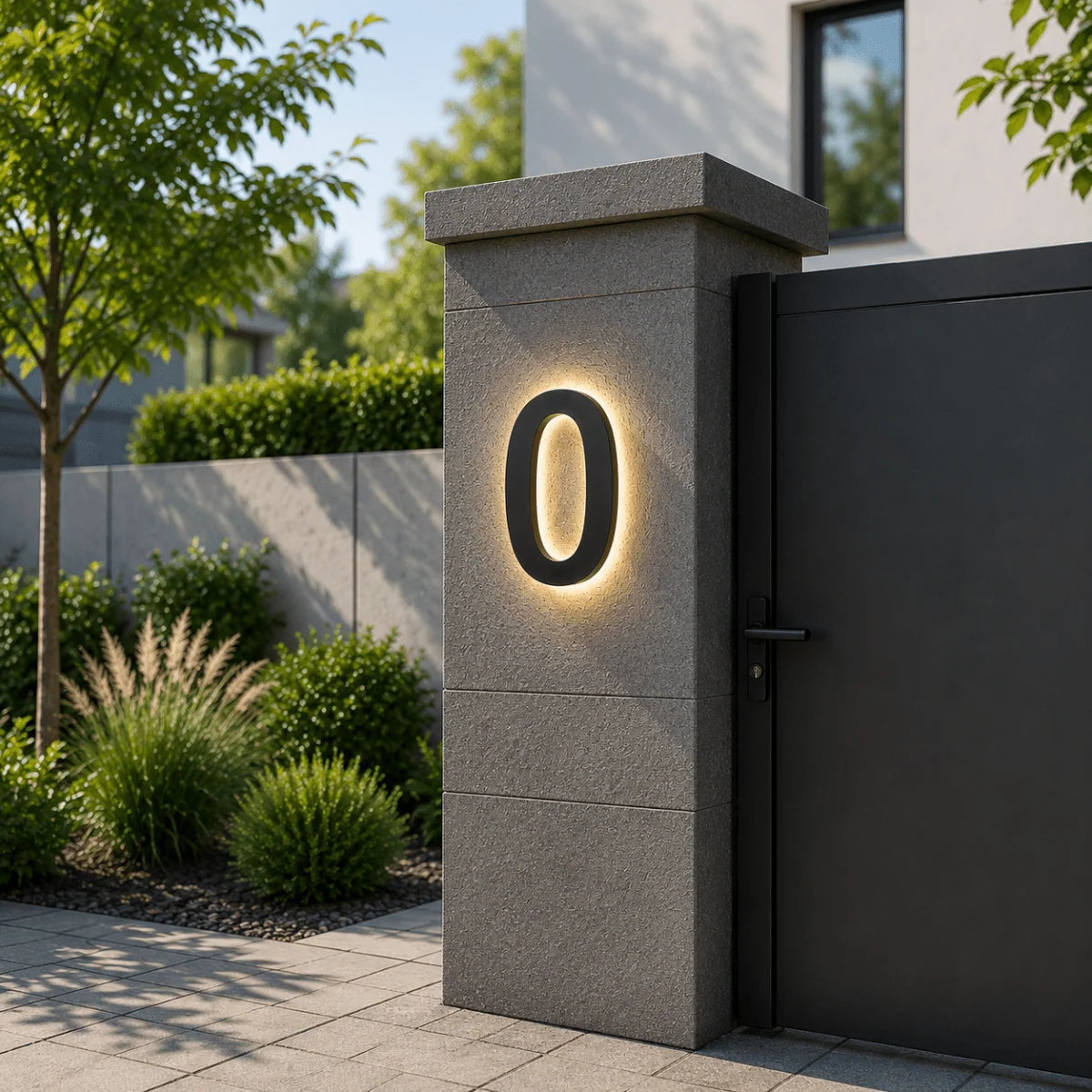 LED House Number Stainless Steel Customizable IP68 Waterproof