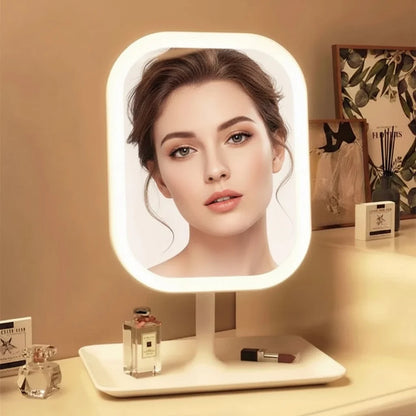 LED Makeup Mirror Touch Control Dimmable USB Rechargeable