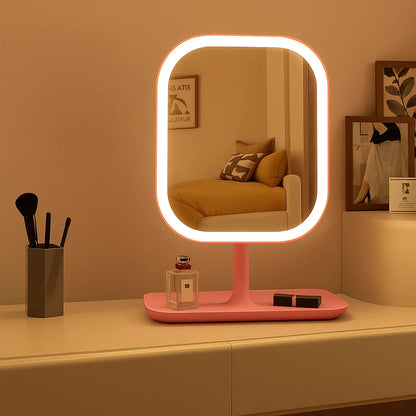 LED Makeup Mirror Touch Control Dimmable USB Rechargeable