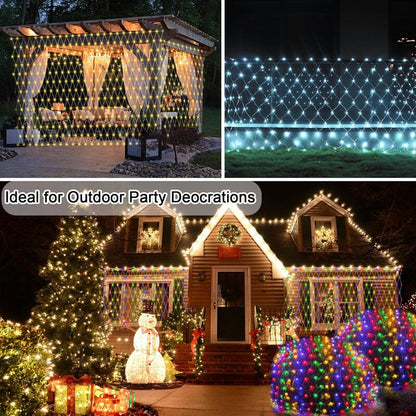 LED Net Lights RGBIC Color-Changing Outdoor Use