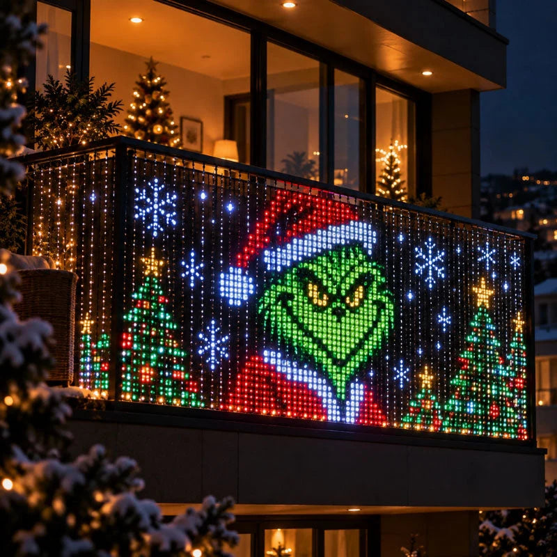 LED Net Lights RGBIC Color-Changing Outdoor Use