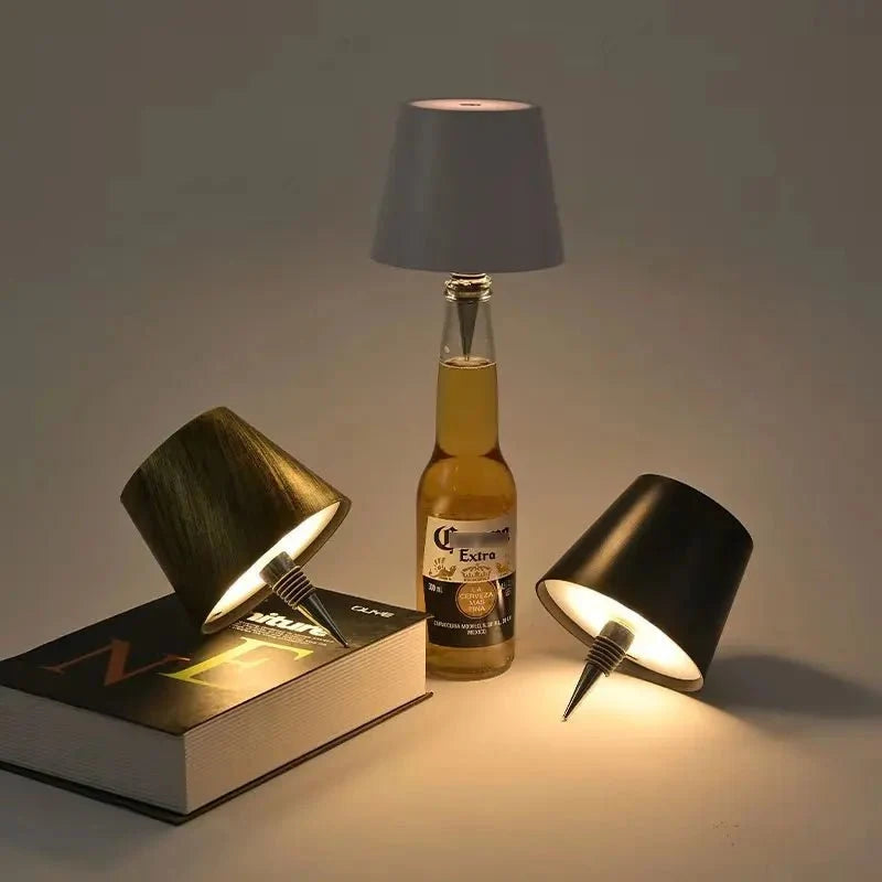 LED Table Lamp Touch Dimming 3 Color Modes USB Rechargeable
