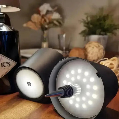 LED Table Lamp Touch Dimming 3 Color Modes USB Rechargeable
