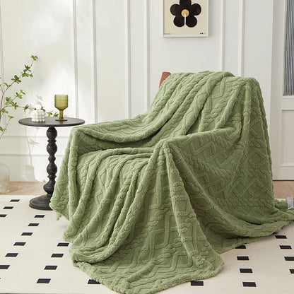 Lambswool Blanket Double-Thick Flannel Backing