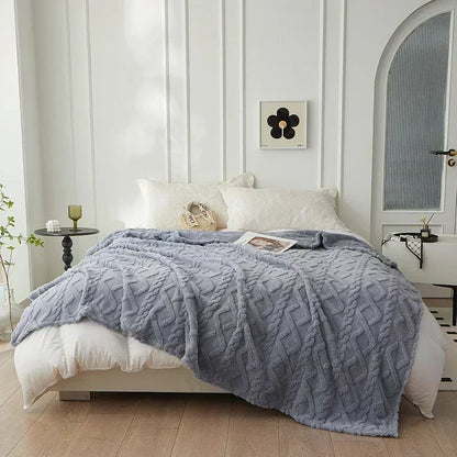 Lambswool Blanket Double-Thick Flannel Backing