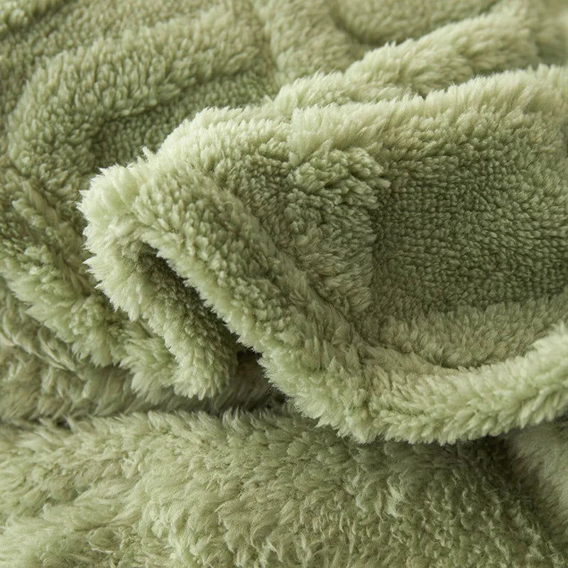Lambswool Blanket Double-Thick Flannel Backing
