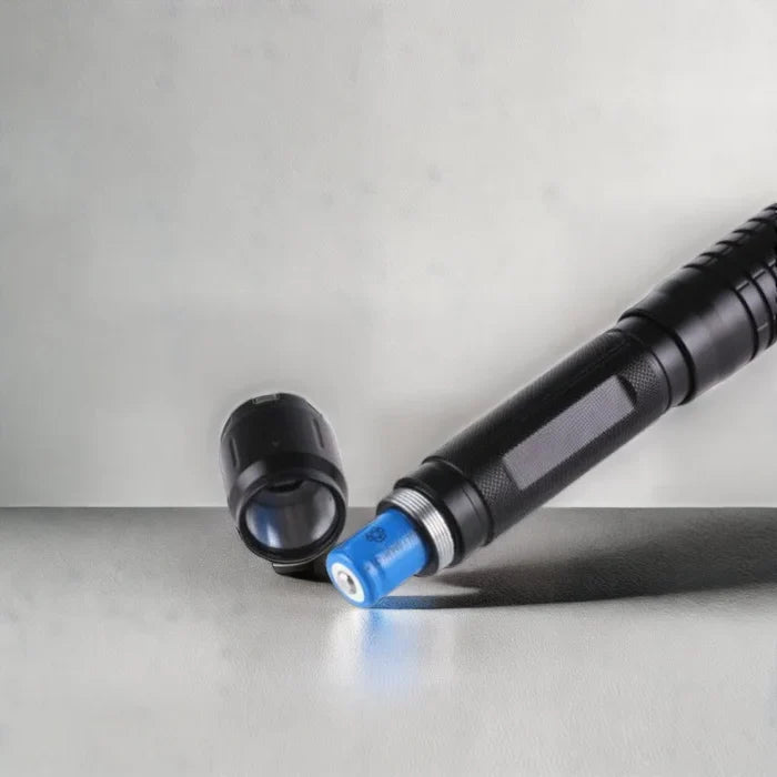 Laser Torch Blue Adjustable Focus Fire Starter