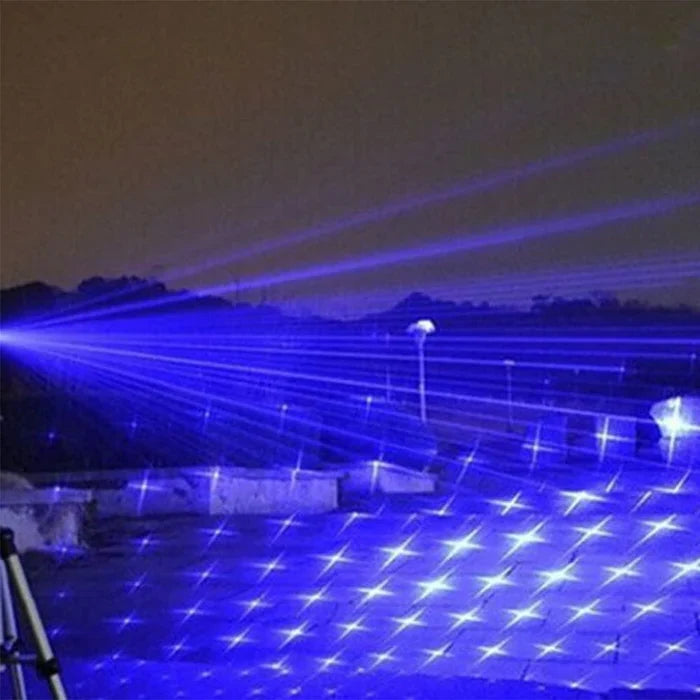 Laser Torch Blue Adjustable Focus Fire Starter