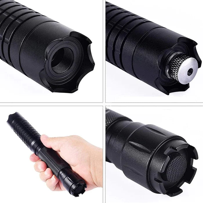 Laser Torch Blue Adjustable Focus Fire Starter
