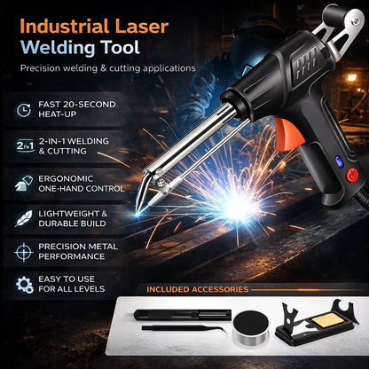 Laser Welding Tool 2-in-1 Welding & Cutting 20-Second Heat-Up