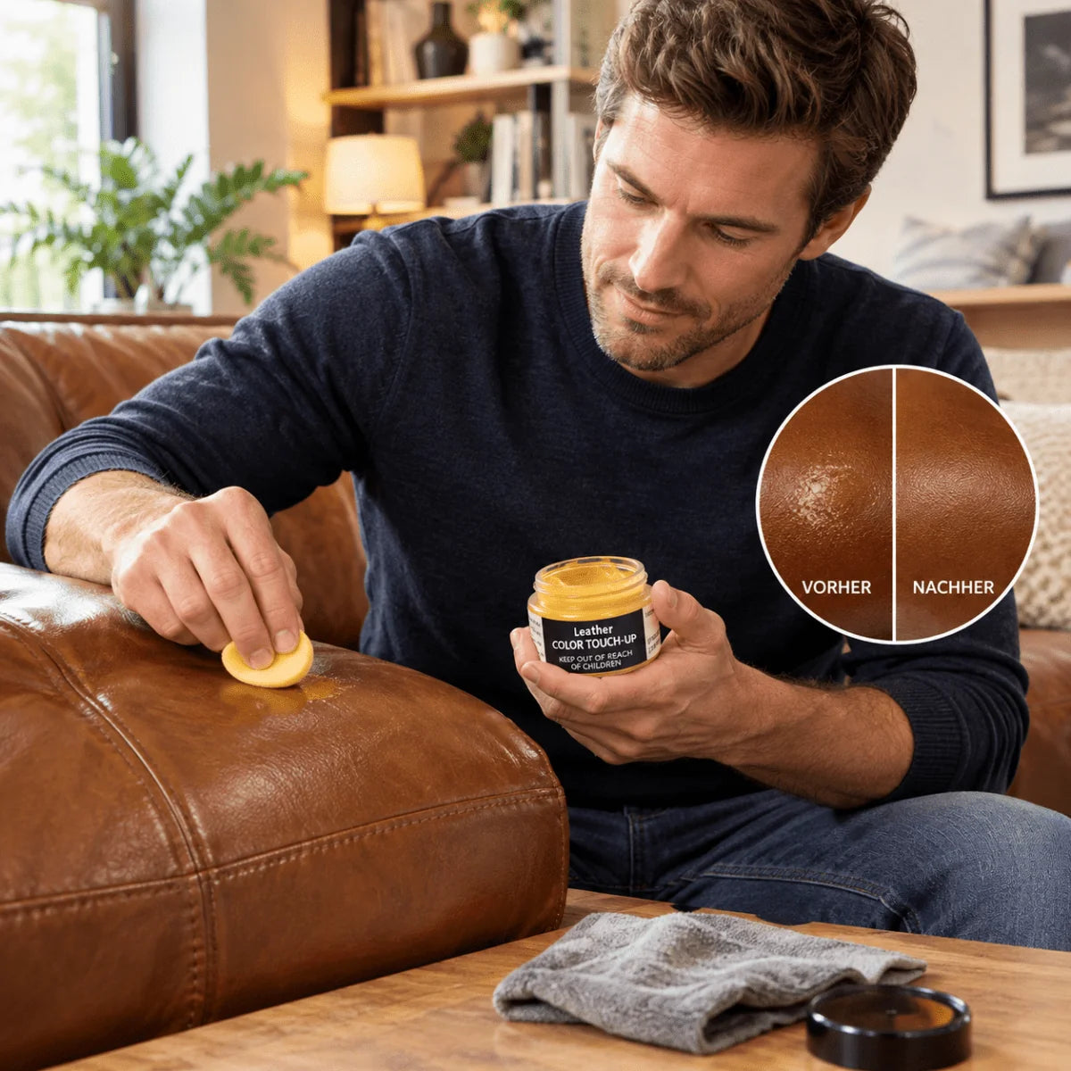 Leather Repair Paint Color-Renewing For Leather & Synthetic Leather