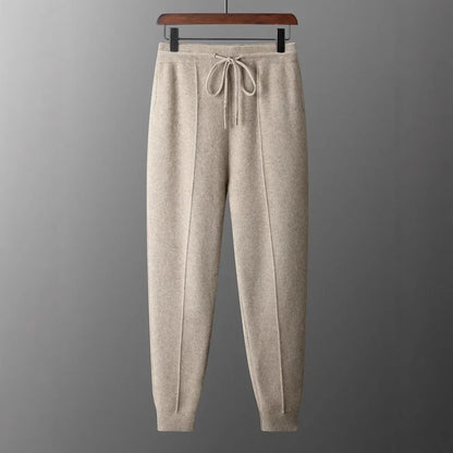 Loungewear Set Ribbed Knit Zip Jacket & Drawstring Pants