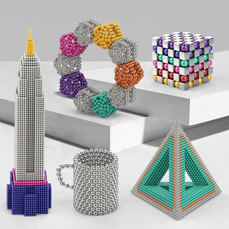 Magnetic Ball Building Set 216 Pieces Strong Magnetic Connection