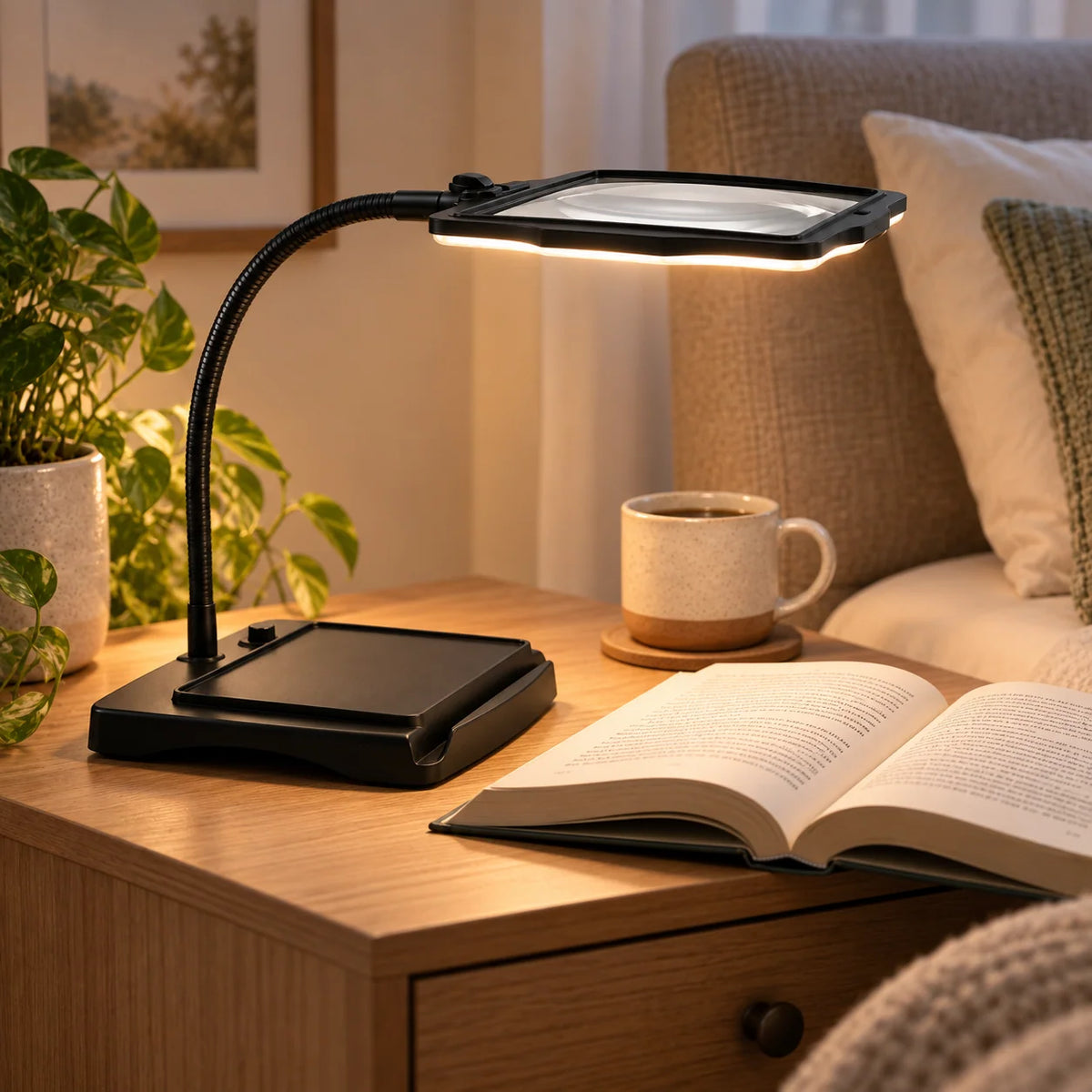 Magnifying Desk Lamp 3x LED Gooseneck Arm