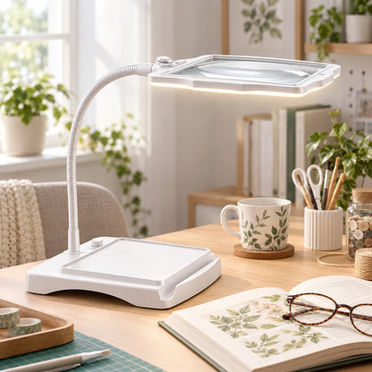Magnifying Desk Lamp 3x LED Gooseneck Arm