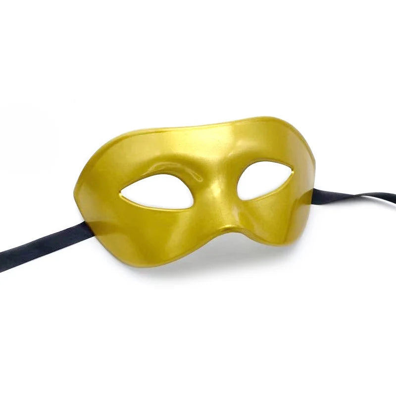 Masquerade Mask Sleek Finish Adjustable Strap Wipe-Clean Surface