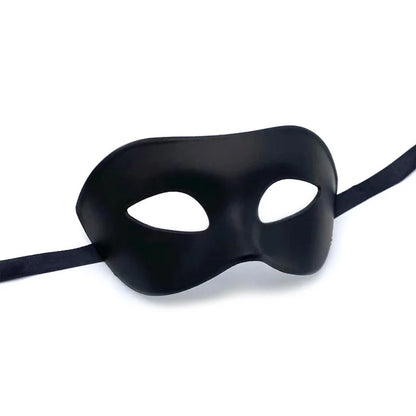Masquerade Mask Sleek Finish Adjustable Strap Wipe-Clean Surface