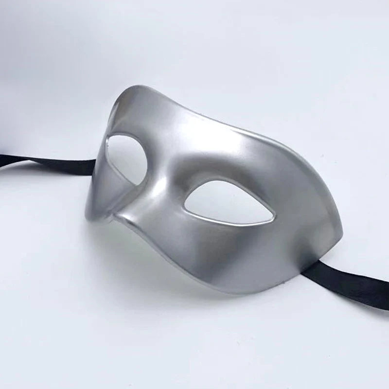 Masquerade Mask Sleek Finish Adjustable Strap Wipe-Clean Surface