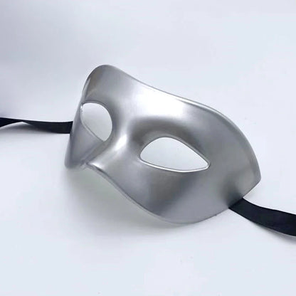 Masquerade Mask Sleek Finish Adjustable Strap Wipe-Clean Surface