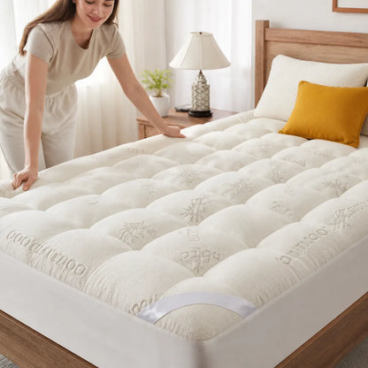 Mattress Protector Waterproof TPU Quiet Microfiber Deep-Fit