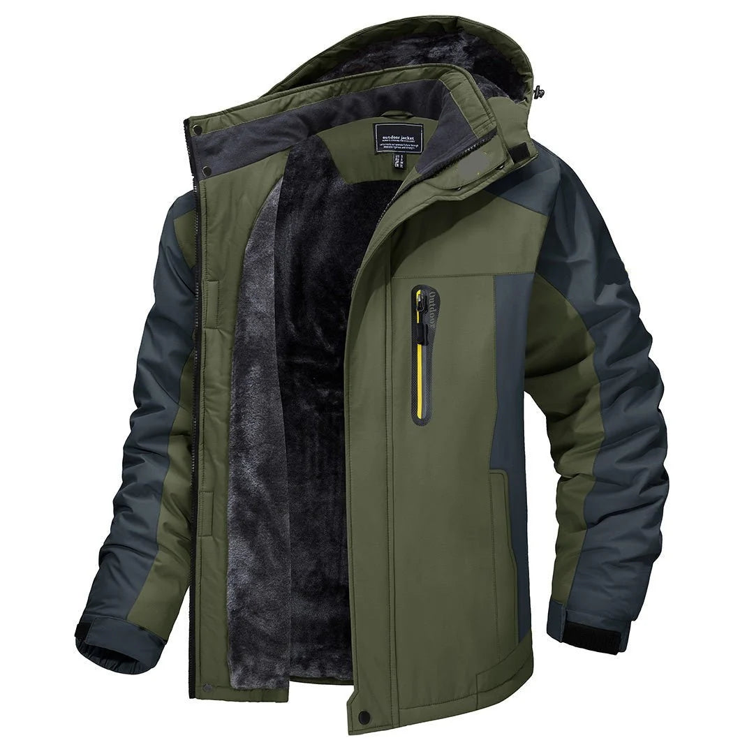 Men’s Winter Jacket Waterproof Windproof Breathable Performance Fabric
