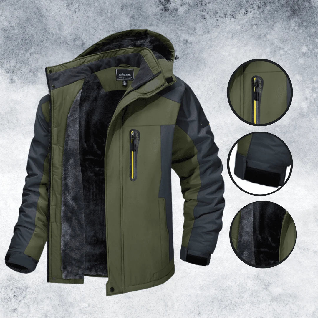 Men’s Winter Jacket Waterproof Windproof Breathable Performance Fabric