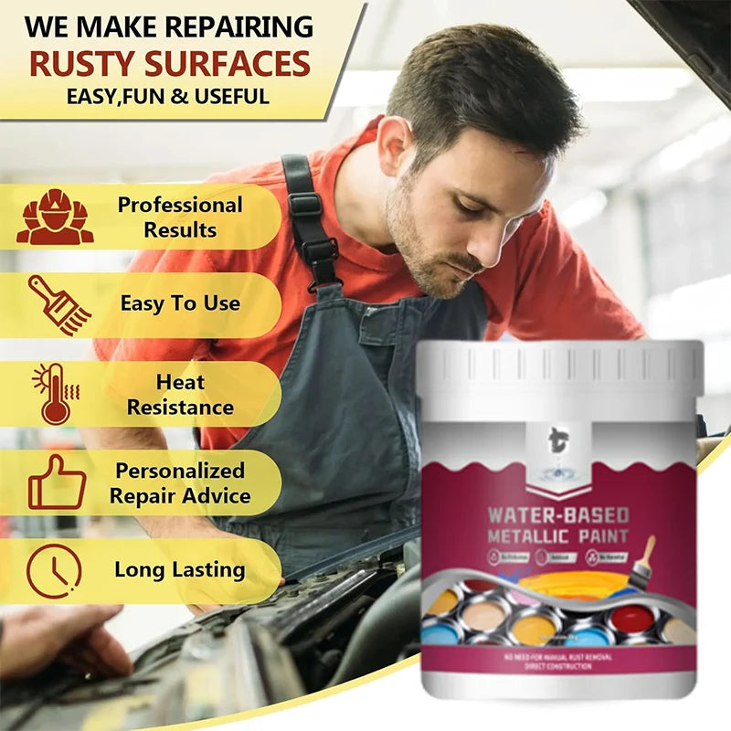 Metal Paint Rust-Converting One-Coat Metallic Finish
