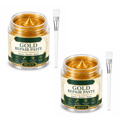 Metallic Repair Paste Gold Water-Resistant With Applicator Brush