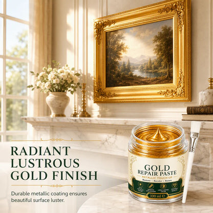 Metallic Repair Paste Gold Water-Resistant With Applicator Brush