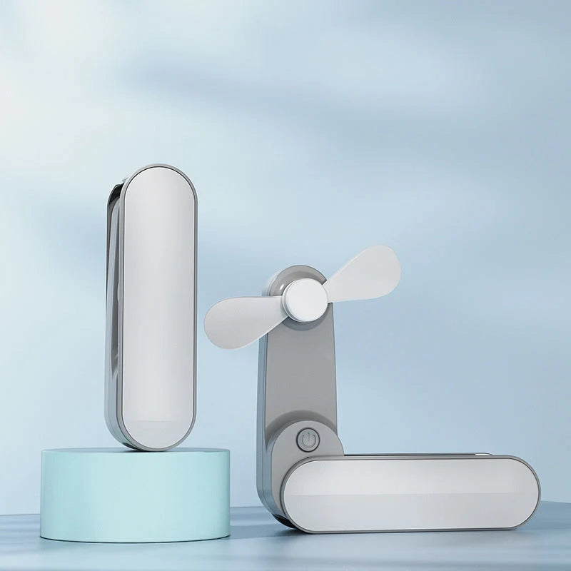 Mini Fan Rechargeable Adjustable Speeds & Stand