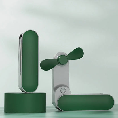 Mini Fan Rechargeable Adjustable Speeds & Stand