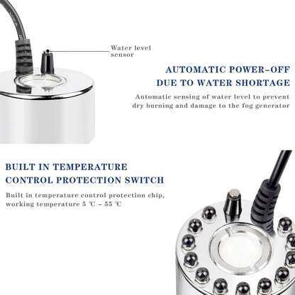 Mist Maker Ultrasonic With Automatic Low-Water Shut-Off
