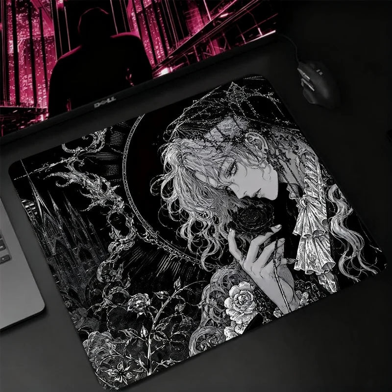 Mouse Pad Tempered Glass Smooth Glide Non-Slip Base