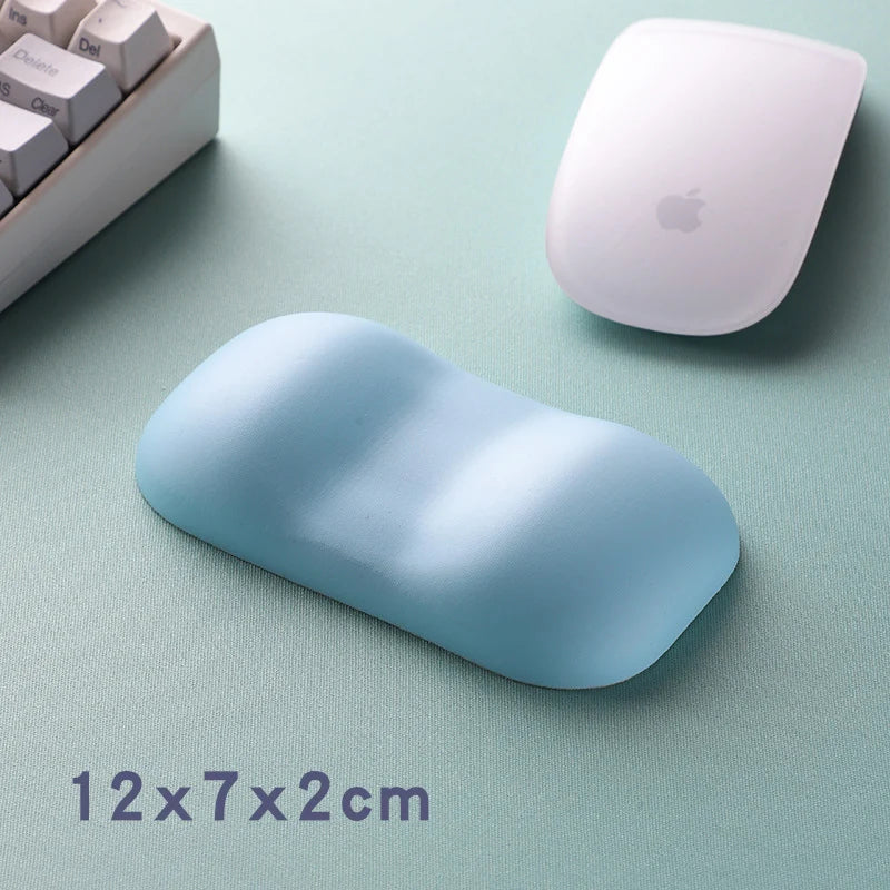 Mouse Wrist Rest Ergonomic Memory Foam Wipe-Clean Cover