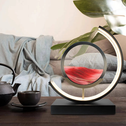 Moving Sand Art 17.3 Inch Rotating Watertight Glass